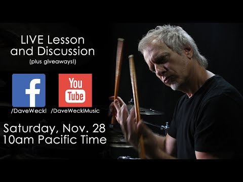 Dave Weckl LIVE Lesson/Q&A (FREE)