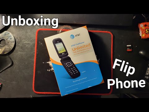 Unboxing old flip phone