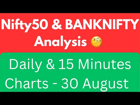 Nifty50 analysis for intraday- BANKNIFTY prediction for tomorrow 30 August on 15 minutes chart