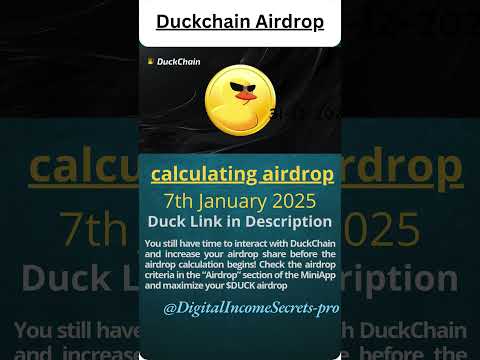 "DuckChain Airdrop Allocation on 07th January 2025: How to Maximize Your Rewards!"?