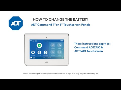 How to change the battery in your ADT Command Touchscreen Panel