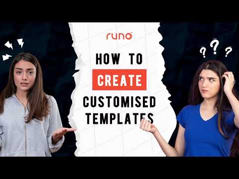 How to create customized messages using templates | Mobile App | Runo