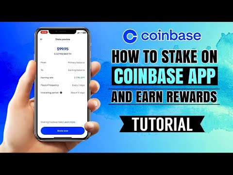 How to STAKE crypto on COINBASE app and EARN rewards | Tutorial