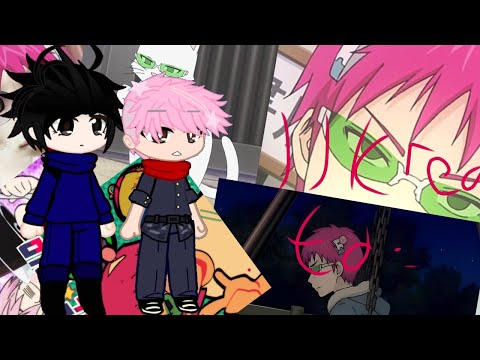 Jjk react to saiki k as a special grade curse// saiki k x jjk// adjust speed