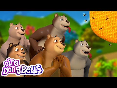 Ek Mota Bhalu | एक मोटा भालू | Hindi Rhymes for Kids | Ding Dong Bells