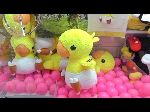 UFOキャッチャー色対決！黄色の景品を獲りまくれ！