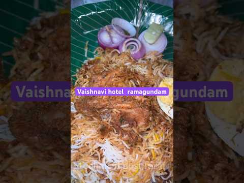 Tasty vaishnvi hotel biriyani 🤩 #trending #foodie  #biriyani #chickenbiriyani #viralreels