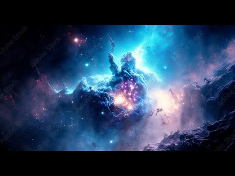 AI Manifest: Peace in the Beautiful Blue Nebula | 4K