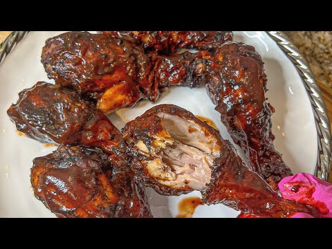 Air Fryer Jerk BBQ Chicken Legs recipe - Air Fryer chicken drumsticks