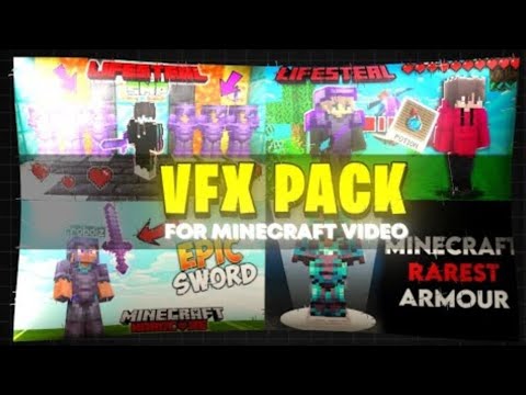 BEST VFX PACK FIR MINECRAFT VIDEOS !! | Minecraft free VFX for videos