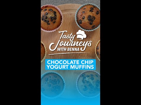 𝐓𝐚𝐬𝐭𝐲 𝐉𝐨𝐮𝐫𝐧𝐞𝐲𝐬 𝐰𝐢𝐭𝐡 𝐁𝐞𝐧𝐧𝐚 👨‍🍳 Episode 5: Chocolate chip yogurt muffins