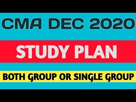 CMA STUDY PLAN DEC 2020