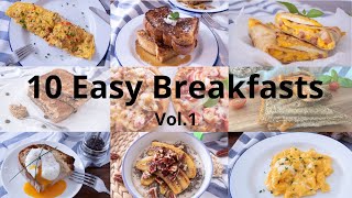 Top 10 Easy Breakfast | 10道簡易早餐｜Breakfast Recipes | Breakfast Ideas | 早餐食譜