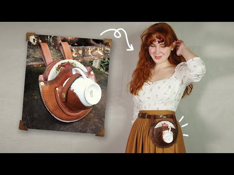 Making a "Teacup Holster" (out of an old purse!) || Challenge Accepted Ep. 1