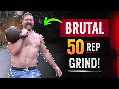 50 Rep HIIT Kettlebell Fat Loss Routine | Coach MANdler