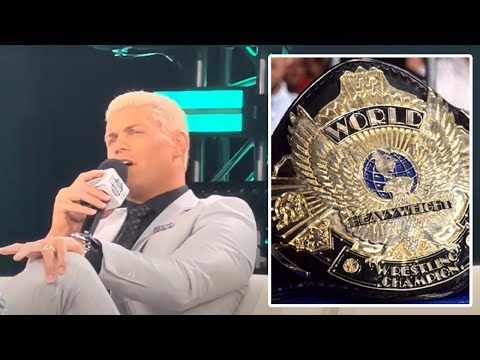 Cody Rhodes On A New WWE Title Replacing The Universal Championship | WWE World | WrestleMania