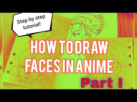 Anime Drawing Tutorial : How to Draw the FACE 🧑‍🦲 Part I (How to Draw For Beginners Step by Step)