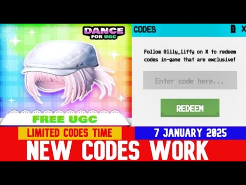 *NEW CODES 01/07/2025* Dance for UGC, ROBLOX | Expires in 19 Hours! | JANUARY 7, 2025