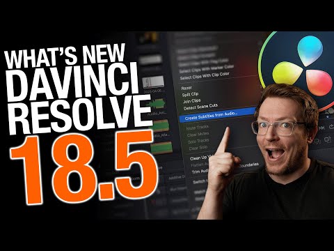 What's new in Davinci Resolve 18.5 Beta!