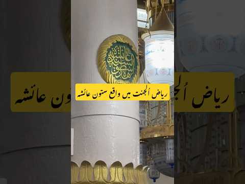 The pillar of hazrat Ayesha RA in Riaz Ul Jannat | #umaisavlogs #religion #travel