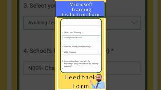 Microsoft Feedback Form  | Idea | Design | Evaluation Form | Training Feedback Form 🦜🕊️🦜☺️👍📜📖📚