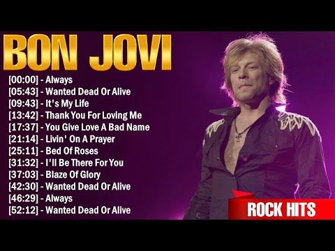 Bon Jovi Greatest Hits Playlist Full Album ~ Best Of Rock Rock Songs Collection Of All Time