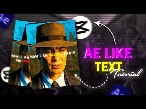 Capcut | AE like Zoom Text Tutorial