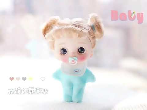 Doll Curly Wig with Cute Face Surprise Dolls with Pacifier Accessories Doll Mini BJD Toys for Girls