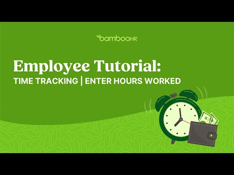 Employee Tutorial: Time Tracking | Enter Hours Worked | BambooHR