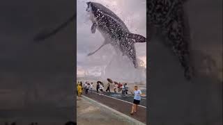 world largest blue whale Catching   just miss | #shorts #whale #fish  #sea