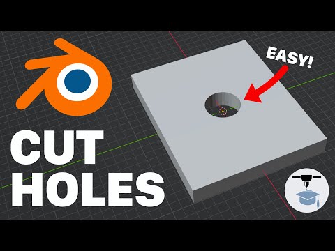 How to: Cut Holes in STL Models for 3D printing Using Blender