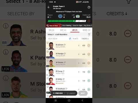 RR vs LKN dream 11 team | RR vs LKN dream 11 team | RR vs LKNv dream 11 team kaise banaye