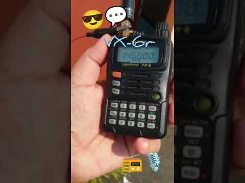 Testing Yaesu VX6r on Roof top with Vu2LNA, Vu3NVL & Vu2Syd