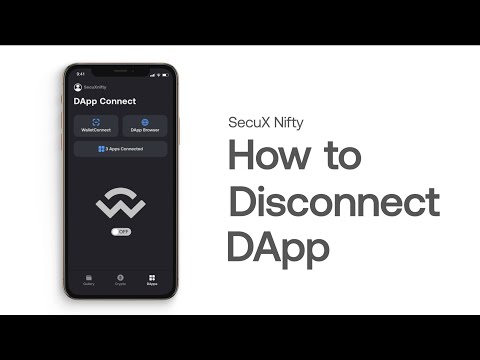 SecuX Nifty - How to Disconnect dapps Safely