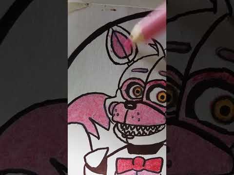 Desenhando Funtime foxy de fnaf | NIGHTS AT FREDDY'S #shortsvideo