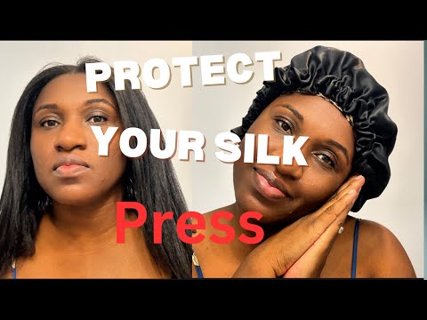 How I Prep My  Silk Press at Night | Wrapping For Long Lasting result!