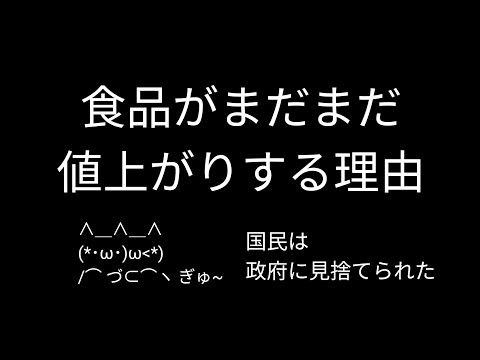 【悲報】来年もさらに食品の値上げが続きます…｜なぜ日本は食料危機に陥るのか？③【備蓄のすすめ】