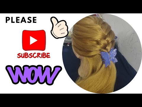 Beautiful French Braid Hair Style 😊👍🙏||#viralvideo #video #youtube #1000subscriber #bun#hair