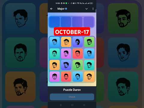 October 17 Major puzzle durov solved today #major
