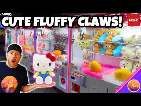 CUTE & FLUFFY! Fun New Prizes in the Claw Machines at Round 1!