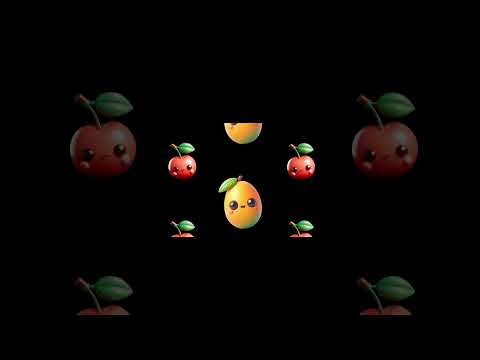 Funny Fruits Sensory Video Shorts #27 #highcontrast #BabySensory #babydiscovery #babyeducation