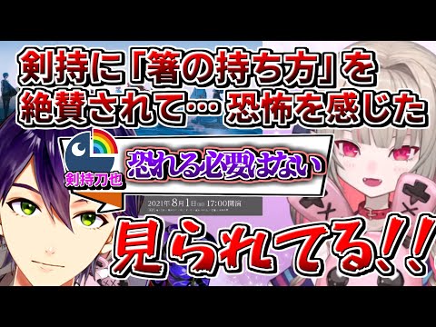 【にじさんじ切り抜き】りりむの箸の持ち方にロリを感じ(?)絶賛していた剣持刀也【魔界ノりりむ】