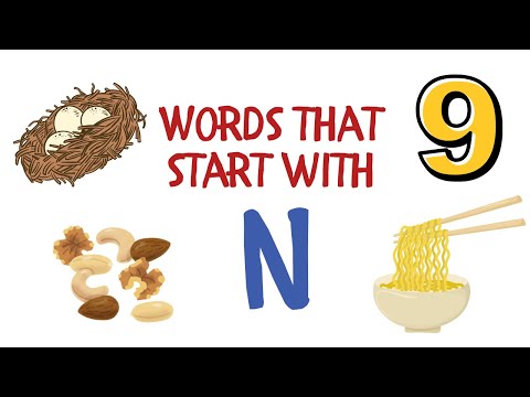 Words Starting With the Letter N! #alphabetlearningforkids #alphabetwords