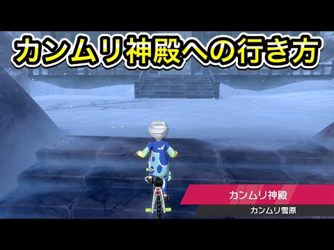 【ポケモン剣盾】カンムリ神殿への行き方【雪中渓谷】