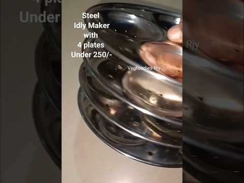 #Idly maker under 250/- #steel #Idly maker with 4 plates #meesho #review #video @VegfoodiesJ