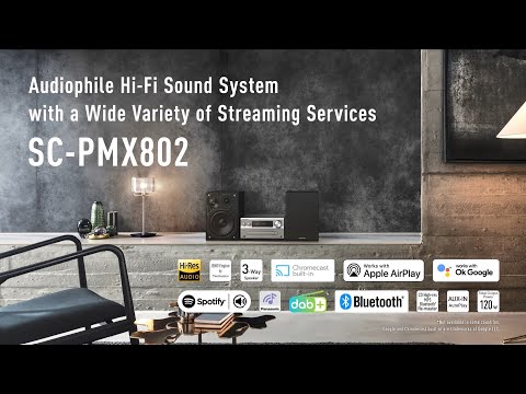 Panasonic SC-PMX802 Audiophile Hi-Fi Sound System with Wide Variety of Streaming Services