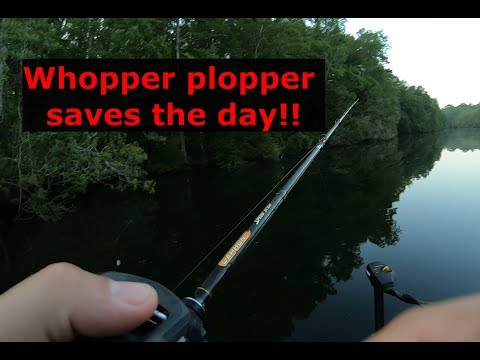 Whopper plopper saves the day! Gator tail boat and GTR40XD!