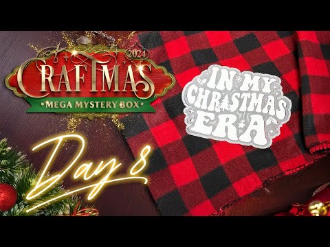 FAUX Chenille Patch Dupe with HTV & Cricut! ✨Craftmas MEGA Mystery Box Day 8!