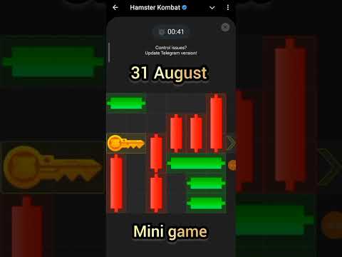 31 August  hamster kombat mini game puzzle || puzzle Hamster || today puzzle hamster