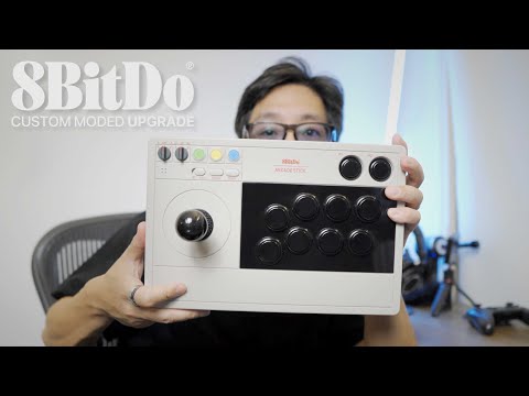 【アケコン改造】8bitdo Arcade Stick | 三和のレバーとボタンにカスタム スト6